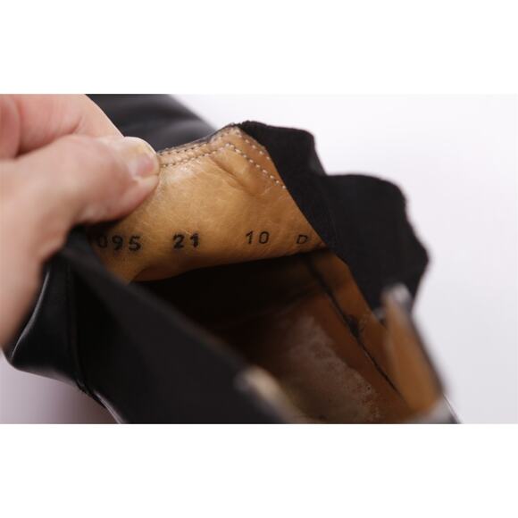 Salvatore Ferragamo Mens Black Ankle Chelsea Boots Leather 10 D - Picture 12 of 12